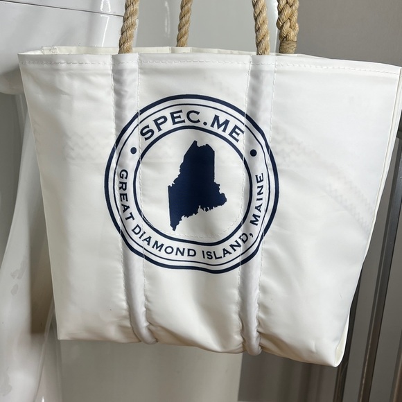 Great Diamond Island Maine Tote by Sea Bags Handmade from Recycled Sails - Picture 2 of 8